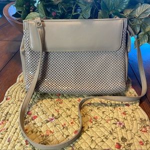 Whiting & Davis beaded mesh crossbody